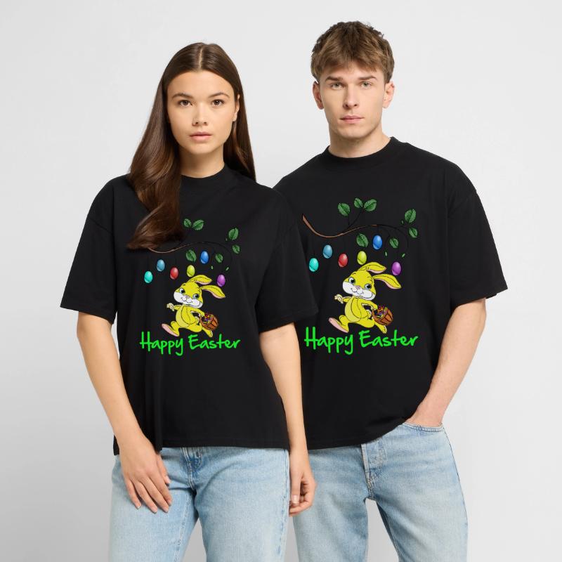 Easter Easter, happy easter, easter bunny, happy easter Stanley/Stella Oversized Unisex Organic T-shirt Blaster 2.0
