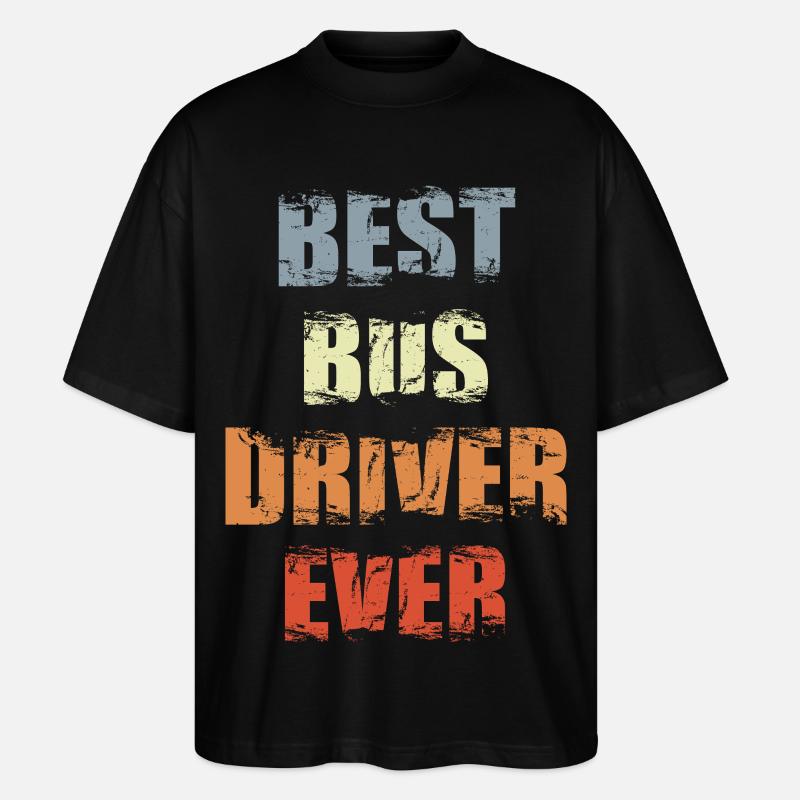 Bester Busfahrer aller Zeiten - Stanley/Stella Oversized Unisex Bio T-Shirt Blaster 2.0 - Schwarz