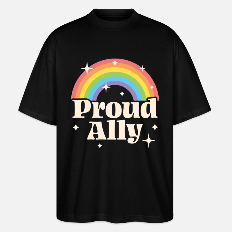 Stolzer Verbündeter - Stanley/Stella Oversized Unisex Bio T-Shirt Blaster 2.0 - Schwarz