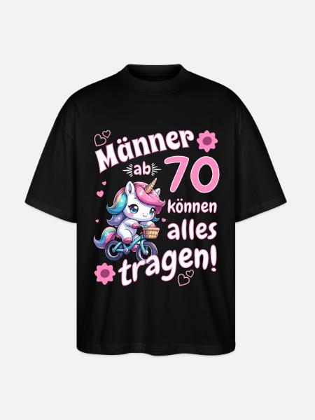 Hommes à partir de 70 ans Homme 70 dictons amusants - T-shirt bio Blaster 2.0 coupe oversize Stanley/Stella Unisexe - noir