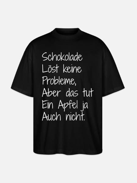 Chocolate and. Apple - Stanley/Stella Oversized Unisex Organic T-shirt Blaster 2.0 - black