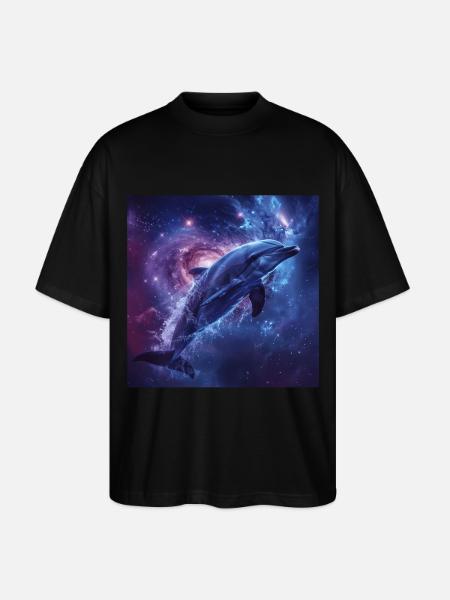 Dolphin - Stanley/Stella Oversized Unisex Organic T-shirt Blaster 2.0 - black