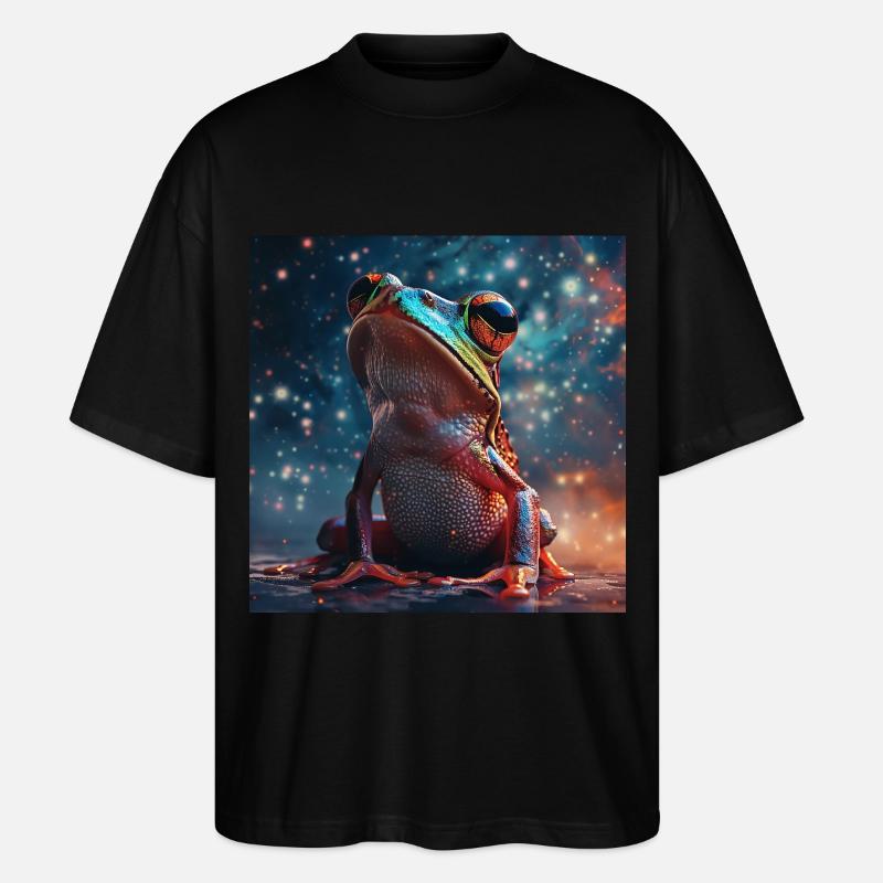 Frosch - Stanley/Stella Oversized Unisex Bio T-Shirt Blaster 2.0 - Schwarz