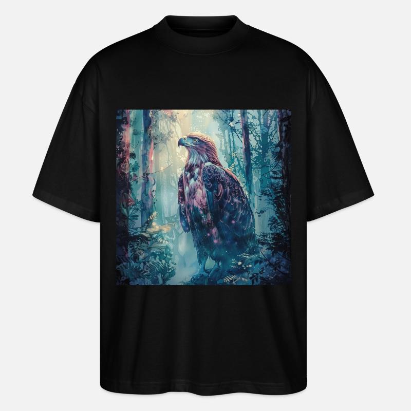Adler - Stanley/Stella Oversized Unisex Bio T-Shirt Blaster 2.0 - Schwarz
