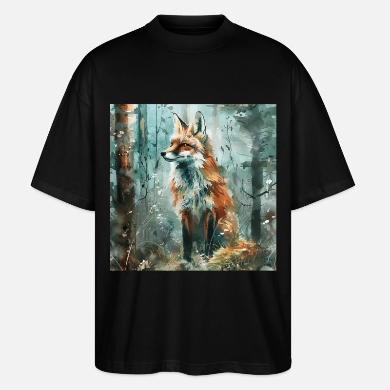 Fuchs - Stanley/Stella Oversized Unisex Bio T-Shirt Blaster 2.0 - Schwarz