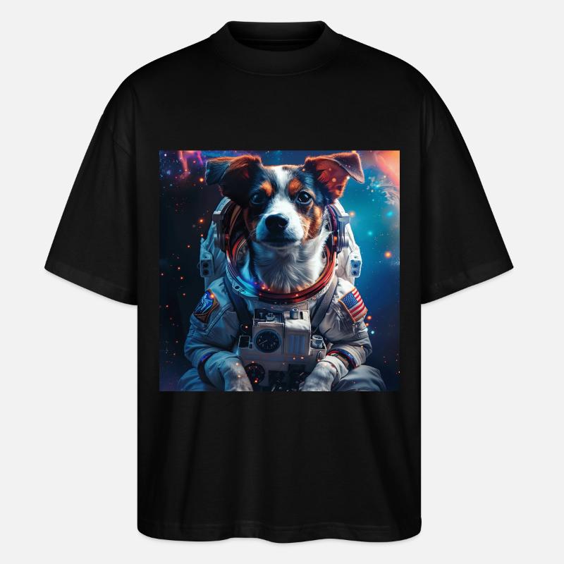 Hund - Stanley/Stella Oversized Unisex Bio T-Shirt Blaster 2.0 - Schwarz