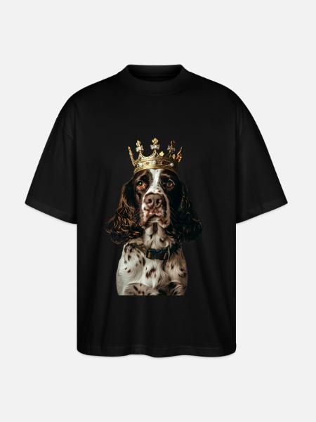 English Springer Spaniel - Stanley/Stella Oversized Unisex Organic T-shirt Blaster 2.0 - black