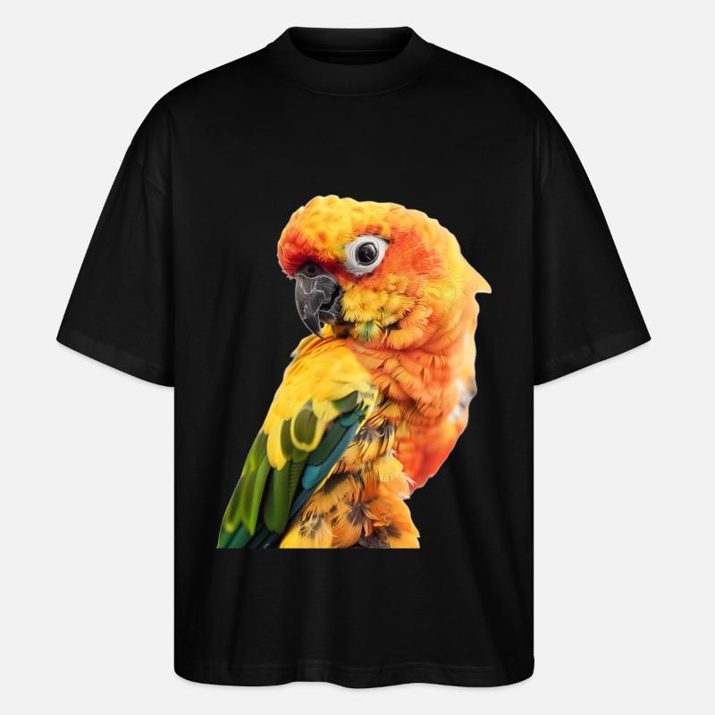 Perruches - T-shirt bio Blaster 2.0 coupe oversize Stanley/Stella Unisexe - noir