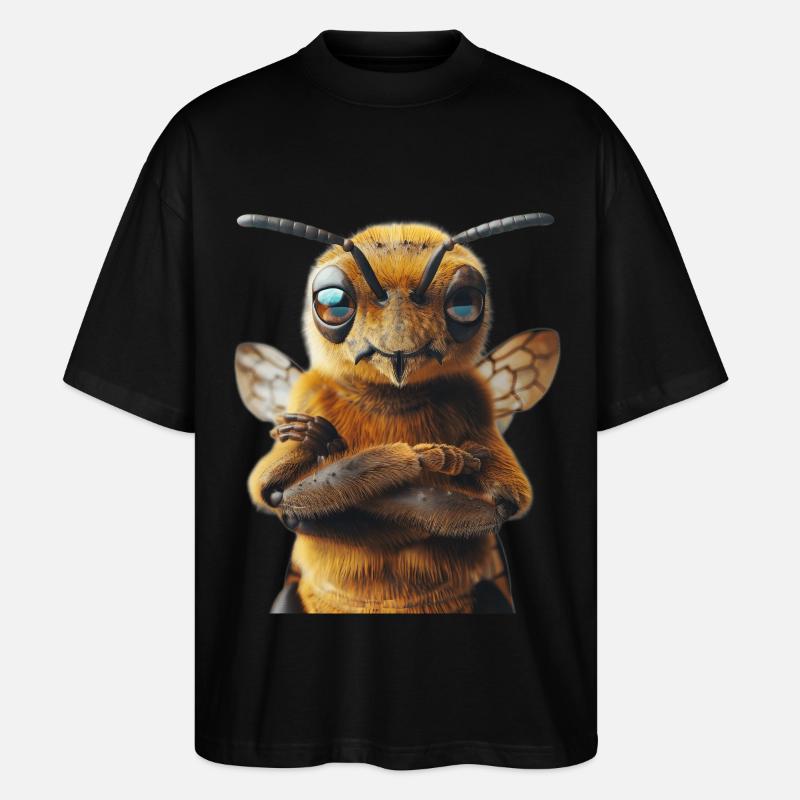 Bee - Stanley/Stella Oversized Unisex Organic T-shirt Blaster 2.0 - black