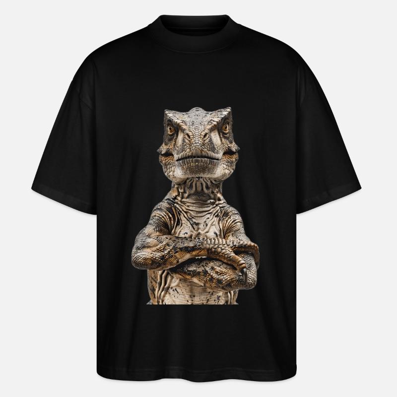 T-Rex - Stanley/Stella Oversized Unisex Bio T-Shirt Blaster 2.0 - Schwarz