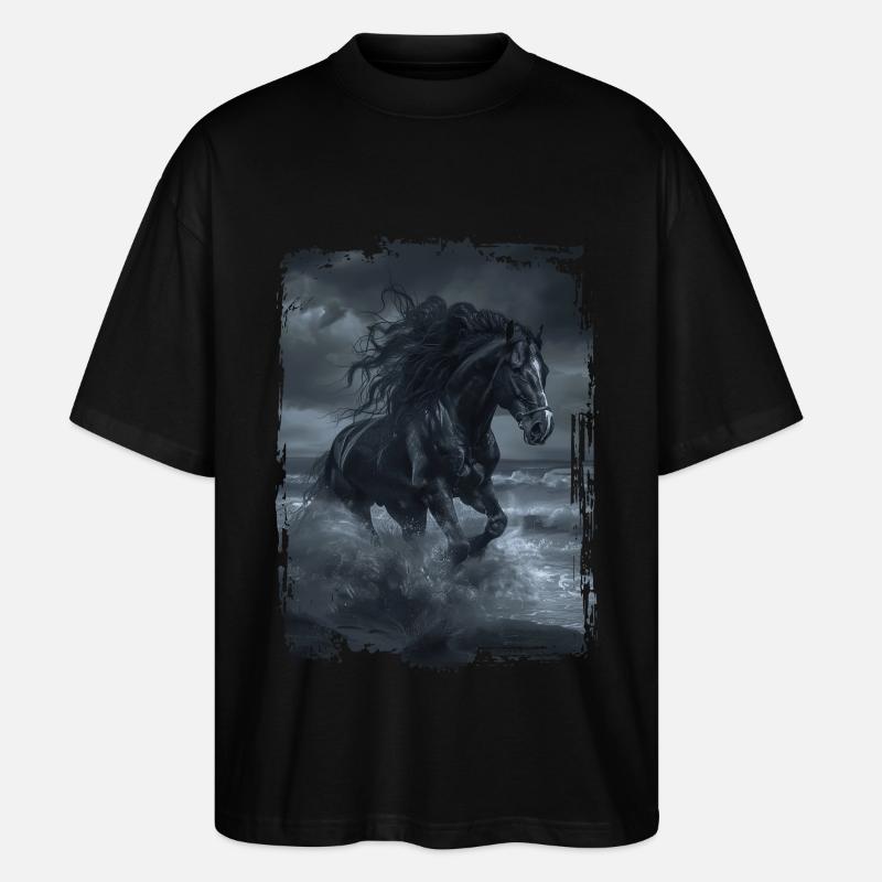 Comté - T-shirt bio Blaster 2.0 coupe oversize Stanley/Stella Unisexe - noir