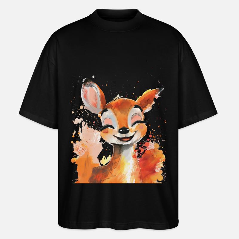 Reh - Stanley/Stella Oversized Unisex Bio T-Shirt Blaster 2.0 - Schwarz