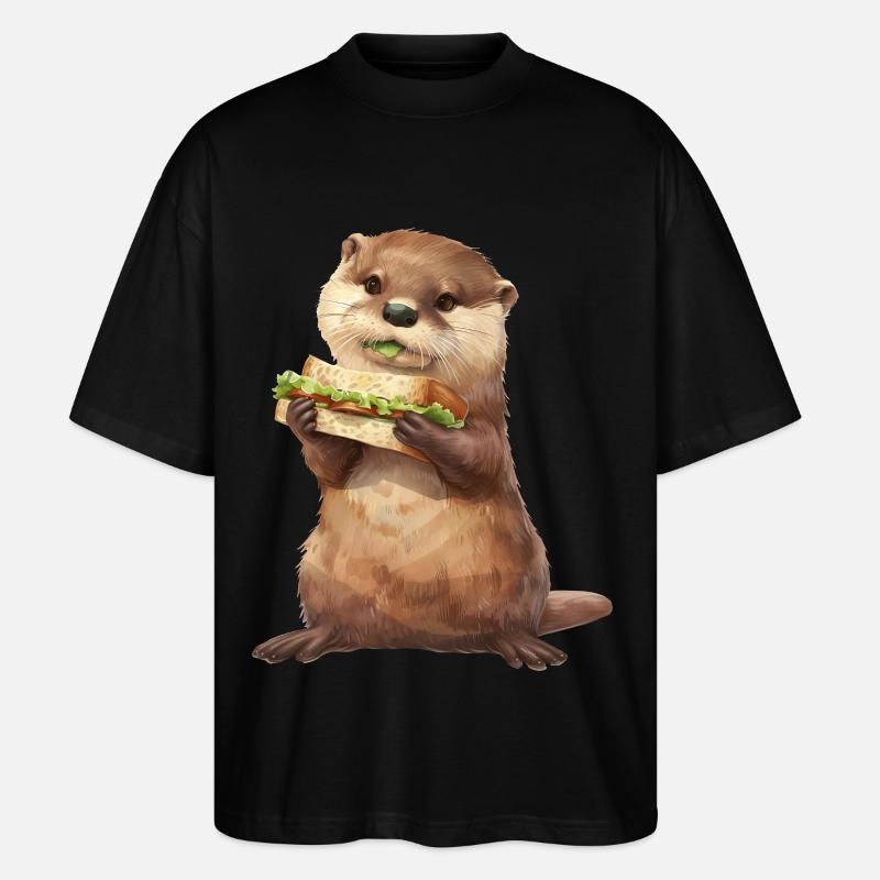 Otter - Stanley/Stella Oversized Unisex Bio T-Shirt Blaster 2.0 - Schwarz