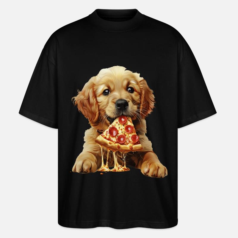Chien - T-shirt bio Blaster 2.0 coupe oversize Stanley/Stella Unisexe - noir