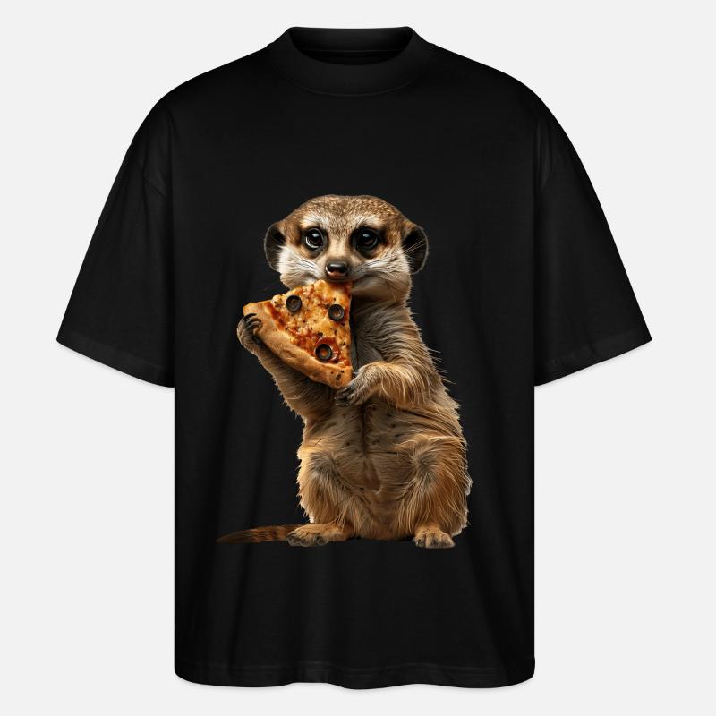 Erdmännchen - Stanley/Stella Oversized Unisex Bio T-Shirt Blaster 2.0 - Schwarz