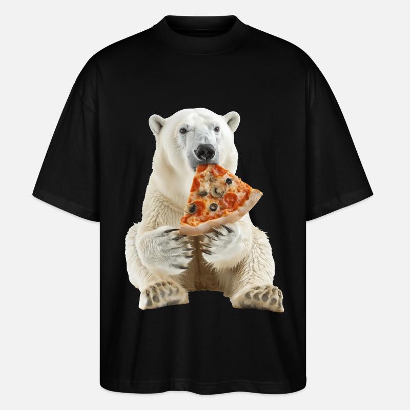 Eisbär - Stanley/Stella Oversized Unisex Bio T-Shirt Blaster 2.0 - Schwarz