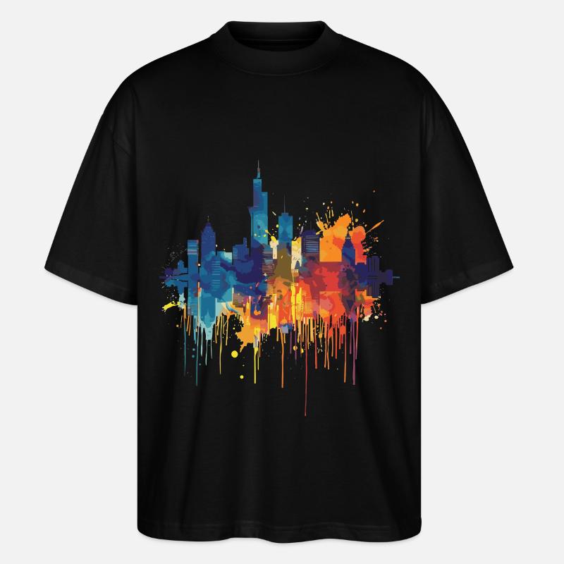 Dijk en Waard - Stanley/Stella Oversized Unisex Bio T-Shirt Blaster 2.0 - Schwarz