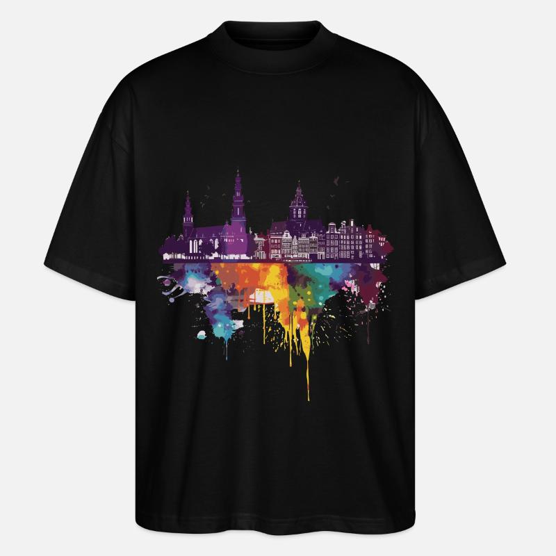 Zaanstad - T-shirt bio Blaster 2.0 coupe oversize Stanley/Stella Unisexe - noir