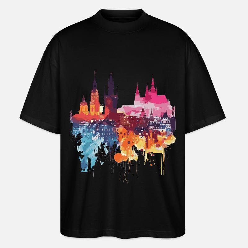 Dąbrowa Górnicza - Stanley/Stella Oversized Unisex Bio T-Shirt Blaster 2.0 - Schwarz
