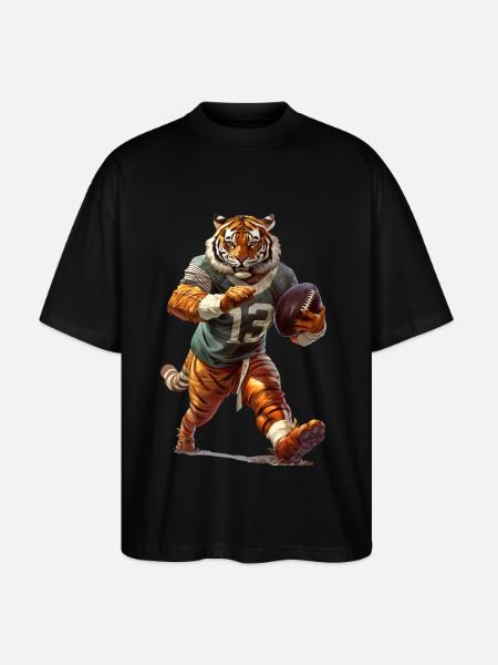 Tiger Fußball - Stanley/Stella Oversized Unisex Bio T-Shirt Blaster 2.0 - Schwarz