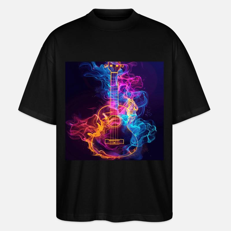 Ukulele - Stanley/Stella Oversized Unisex Bio T-Shirt Blaster 2.0 - Schwarz
