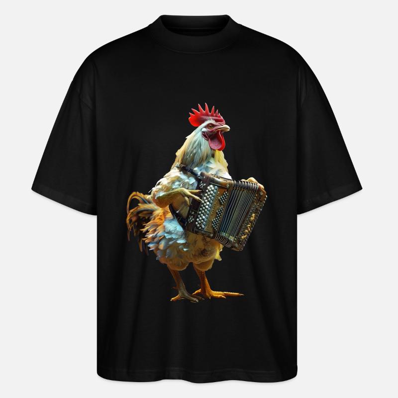 Hahn Akkordeon - Stanley/Stella Oversized Unisex Bio T-Shirt Blaster 2.0 - Schwarz
