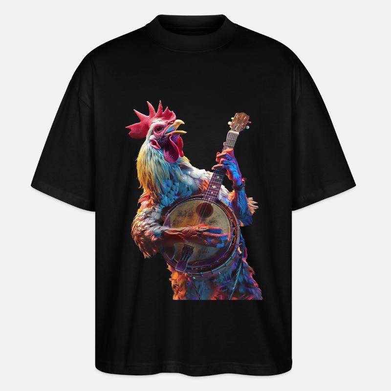 Hahn Banjo - Stanley/Stella Oversized Unisex Bio T-Shirt Blaster 2.0 - Schwarz
