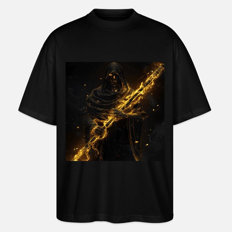 Querflöte - Stanley/Stella Oversized Unisex Bio T-Shirt Blaster 2.0 - Schwarz