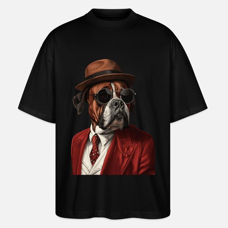 Boxer - Stanley/Stella Oversized Unisex Bio T-Shirt Blaster 2.0 - Schwarz