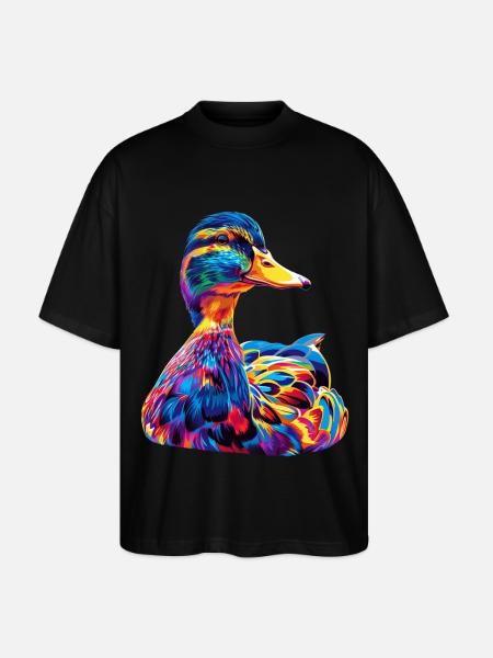 Ente - Stanley/Stella Oversized Unisex Bio T-Shirt Blaster 2.0 - Schwarz