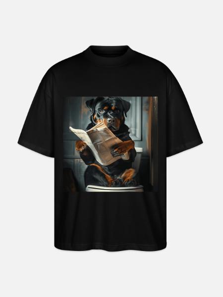 Rottweiler - Stanley/Stella Oversized Unisex Bio T-Shirt Blaster 2.0 - Schwarz