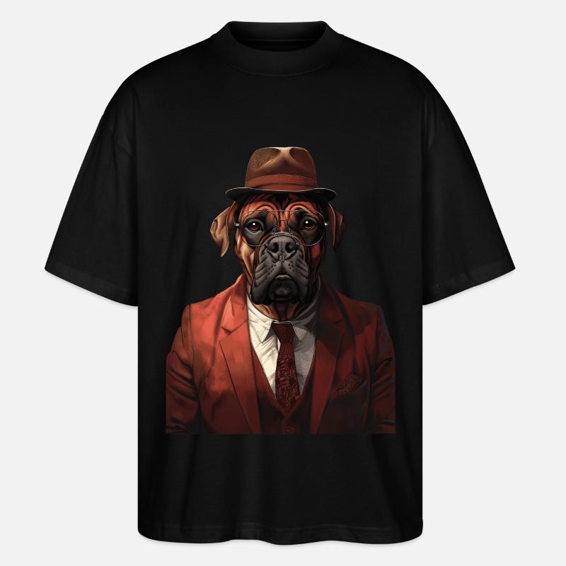 Bullmastiff - Stanley/Stella Oversized Unisex Bio T-Shirt Blaster 2.0 - Schwarz