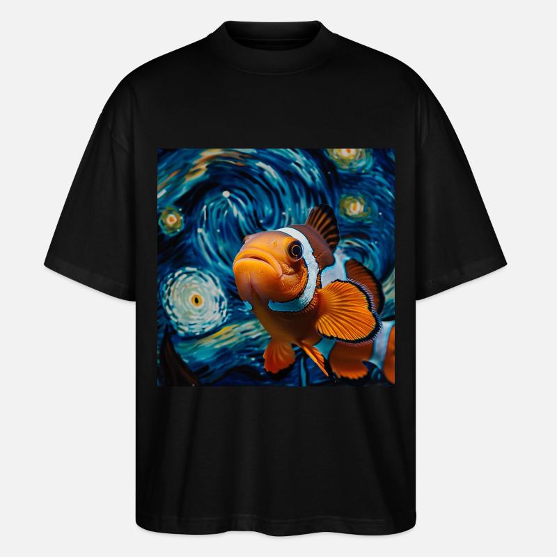 Clownfisch - Stanley/Stella Oversized Unisex Bio T-Shirt Blaster 2.0 - Schwarz