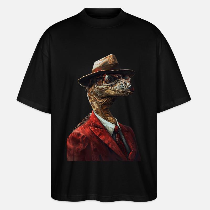 Utahraptor - Stanley/Stella Oversized Unisex Bio T-Shirt Blaster 2.0 - Schwarz