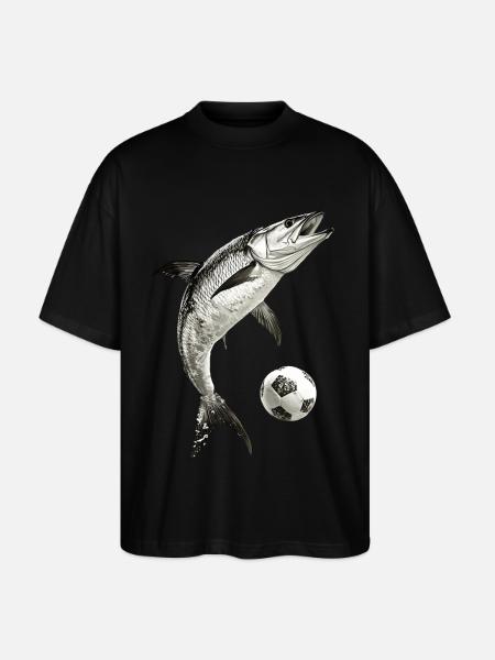 Tarpon - Stanley/Stella Oversized Unisex Bio T-Shirt Blaster 2.0 - Schwarz