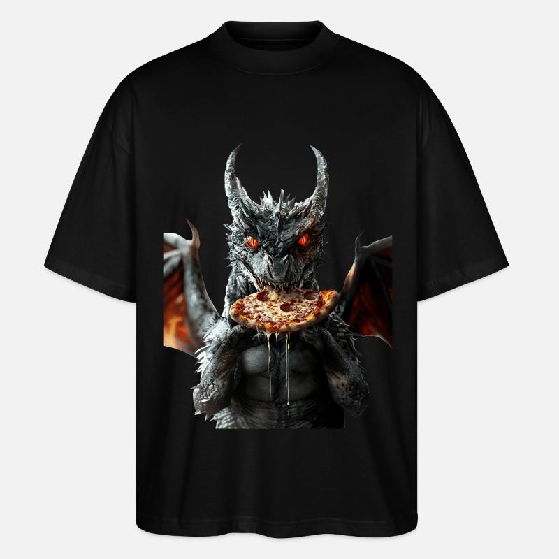 Drachen - Stanley/Stella Oversized Unisex Bio T-Shirt Blaster 2.0 - Schwarz