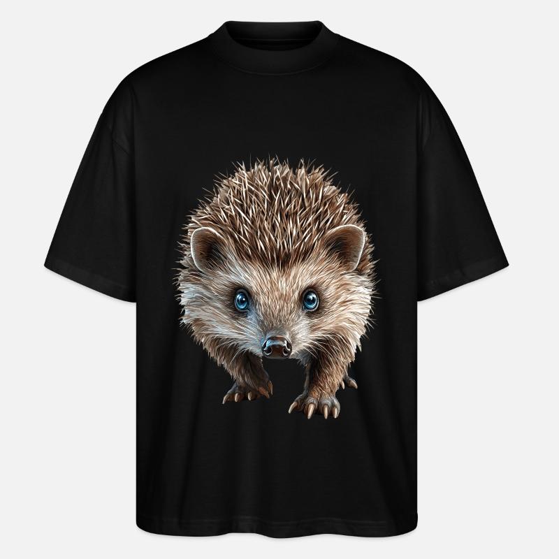 Igel - Stanley/Stella Oversized Unisex Bio T-Shirt Blaster 2.0 - Schwarz