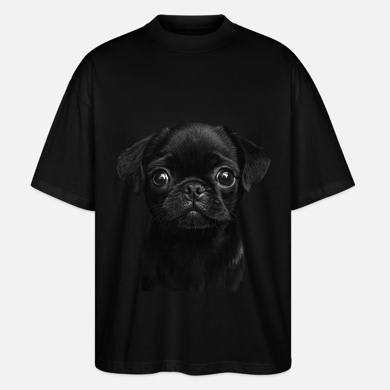Mops - Stanley/Stella Oversized Unisex Bio T-Shirt Blaster 2.0 - Schwarz