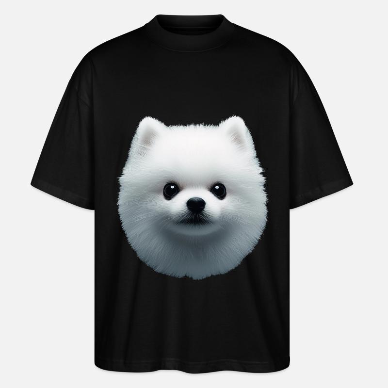 Zwergspitz - Stanley/Stella Oversized Unisex Bio T-Shirt Blaster 2.0 - Schwarz