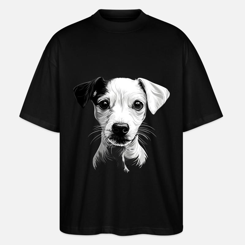Whippet - Stanley/Stella Oversized Unisex Bio T-Shirt Blaster 2.0 - Schwarz