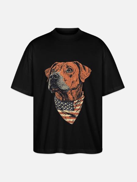 Rhodesian Ridgeback - Stanley/Stella Oversized Unisex Bio T-Shirt Blaster 2.0 - Schwarz