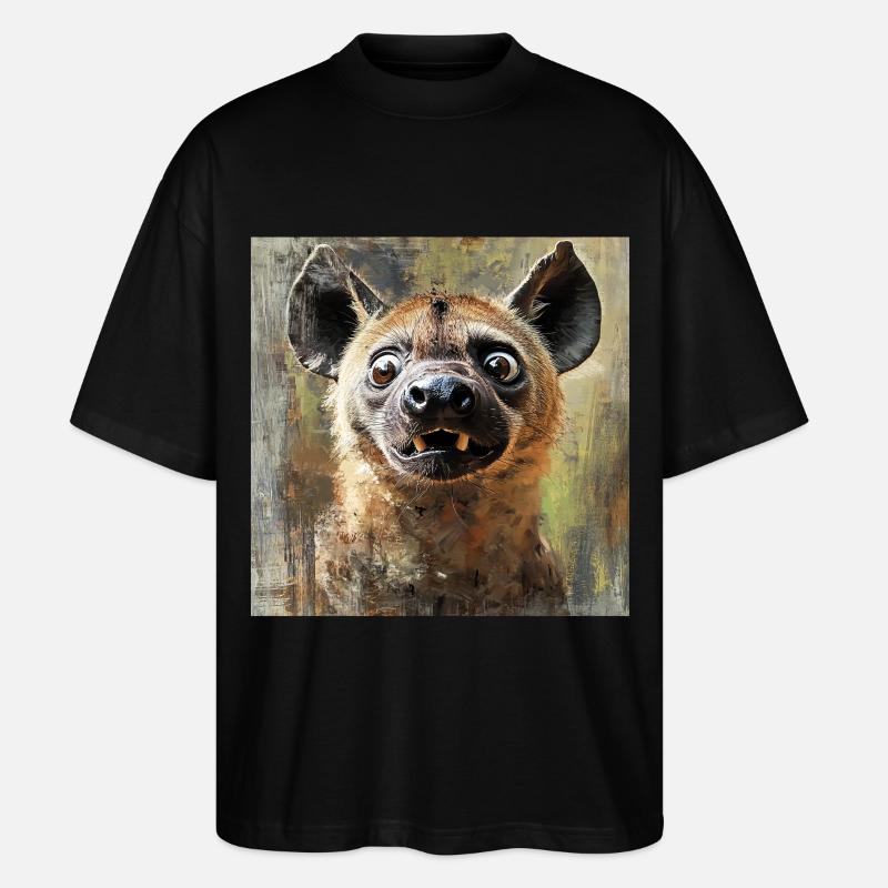 Hyäne - Stanley/Stella Oversized Unisex Bio T-Shirt Blaster 2.0 - Schwarz