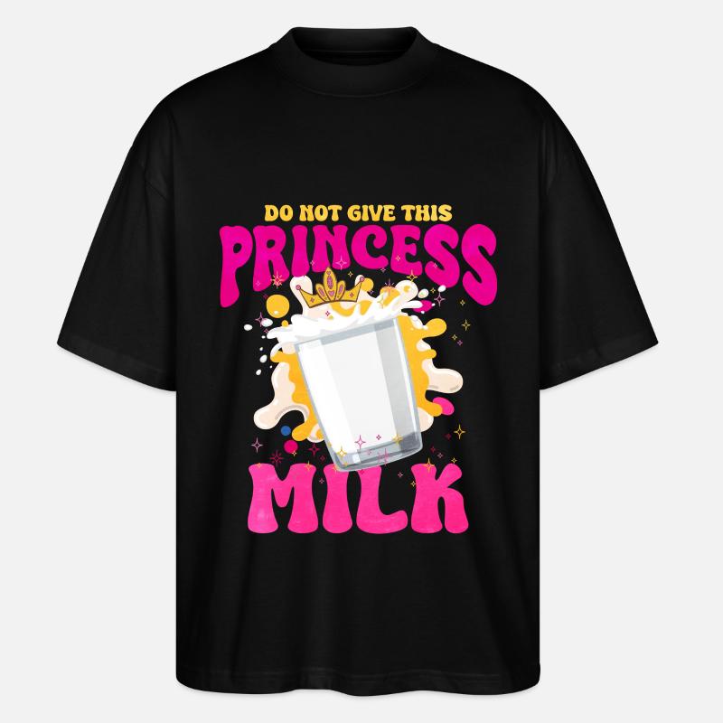 Milch - Stanley/Stella Oversized Unisex Bio T-Shirt Blaster 2.0 - Schwarz