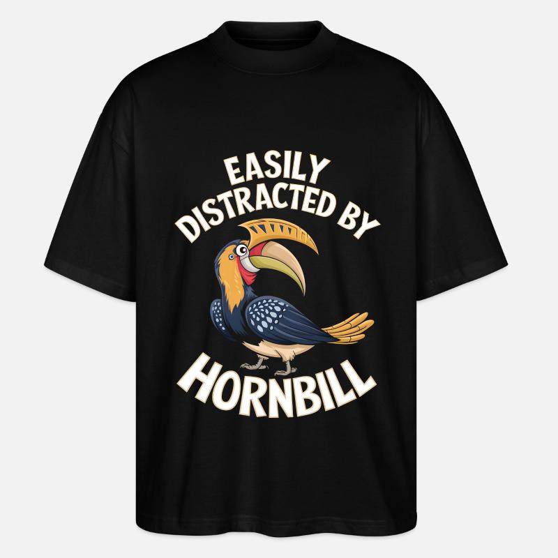Nashornvogel - Stanley/Stella Oversized Unisex Bio T-Shirt Blaster 2.0 - Schwarz