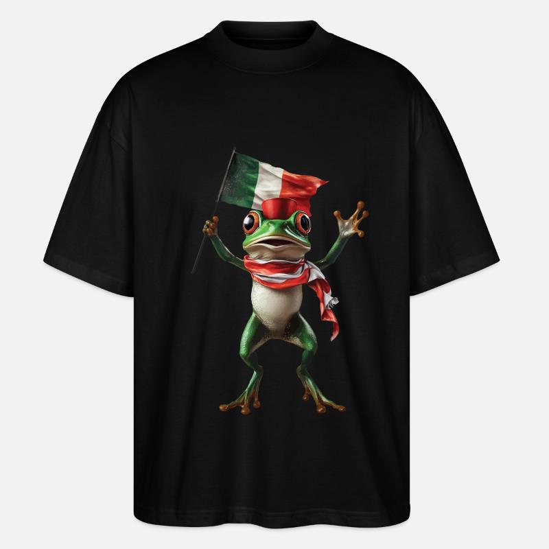 Frosch - Stanley/Stella Oversized Unisex Bio T-Shirt Blaster 2.0 - Schwarz