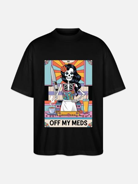 Tarotkarte - Stanley/Stella Oversized Unisex Bio T-Shirt Blaster 2.0 - Schwarz