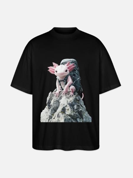 Axolotl - Stanley/Stella Oversized Unisex Bio T-Shirt Blaster 2.0 - Schwarz