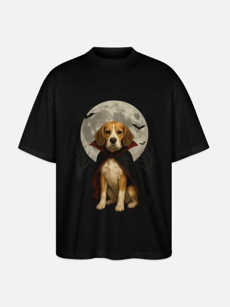 Beagle - Stanley/Stella Oversized Unisex Bio T-Shirt Blaster 2.0 - Schwarz