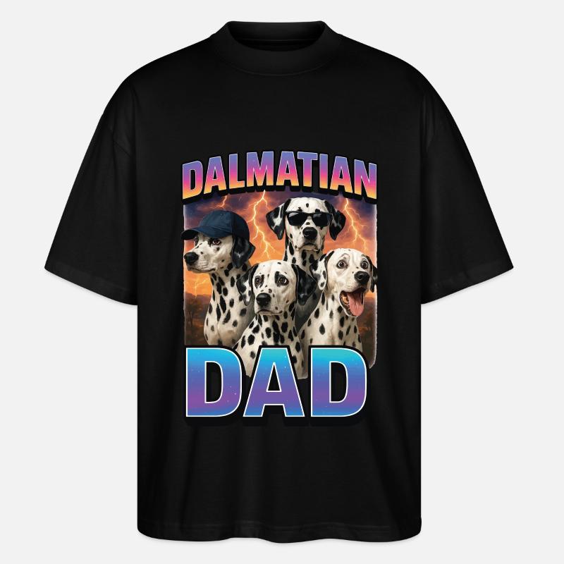 Dalmatiner - Stanley/Stella Oversized Unisex Bio T-Shirt Blaster 2.0 - Schwarz