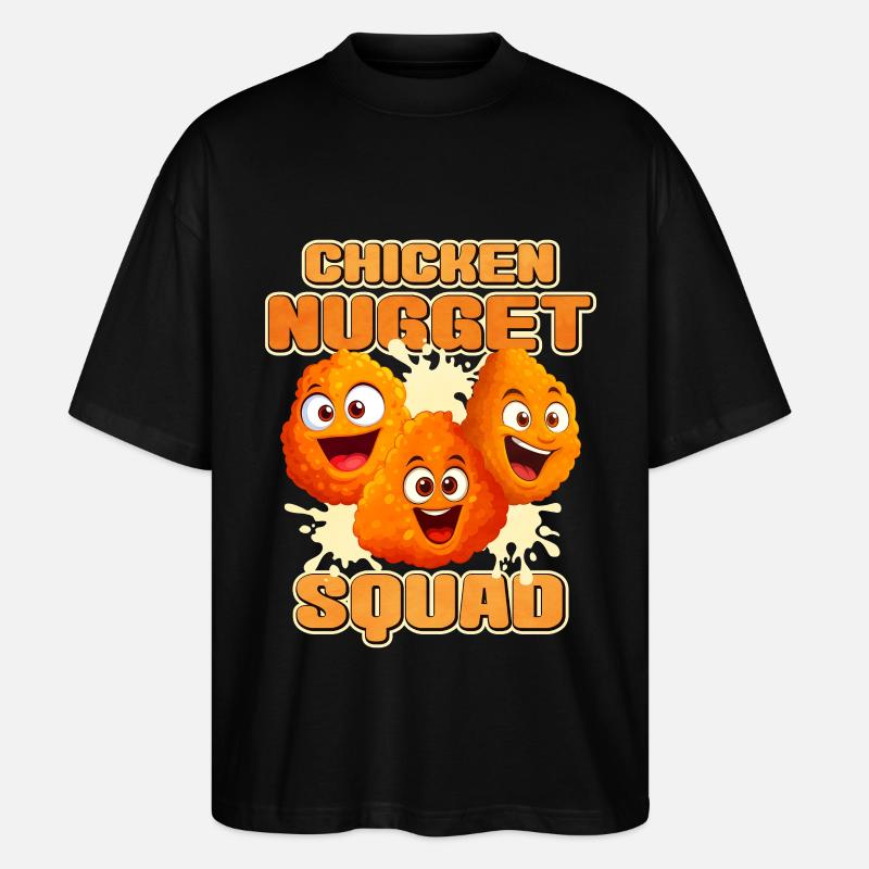 Chicken Nugget - Stanley/Stella Oversized Unisex Bio T-Shirt Blaster 2.0 - Schwarz